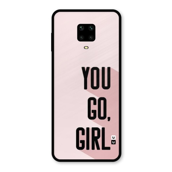 You Go Girl Shadow Metal Back Case for Redmi Note 9 Pro Max