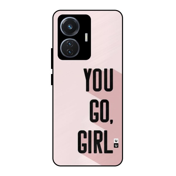 You Go Girl Shadow Metal Back Case for iQOO Z6 44W