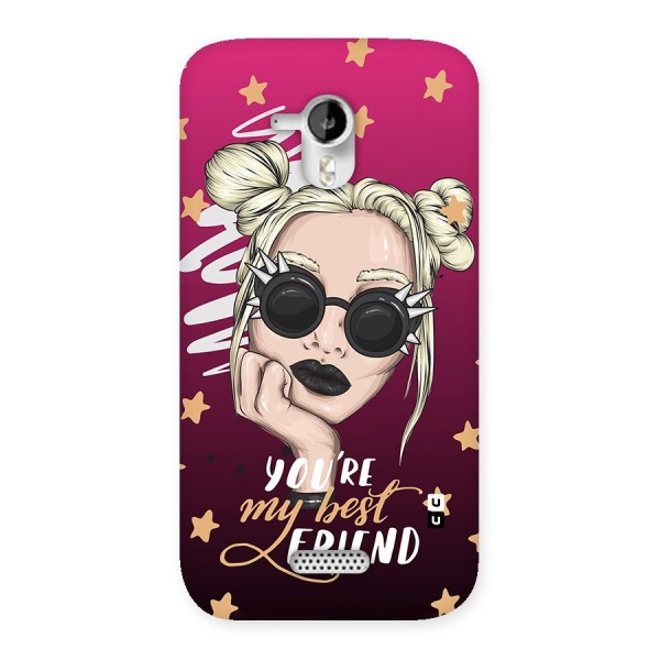 You My Best Friend Back Case for Micromax Canvas HD A116