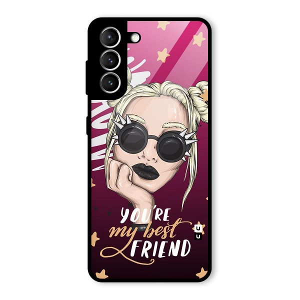 You My Best Friend Glass Back Case for Galaxy S21 5G