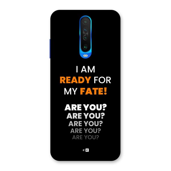 You Ready Back Case for Poco X2