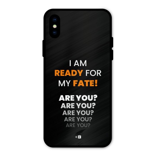You Ready Metal Back Case for iPhone X