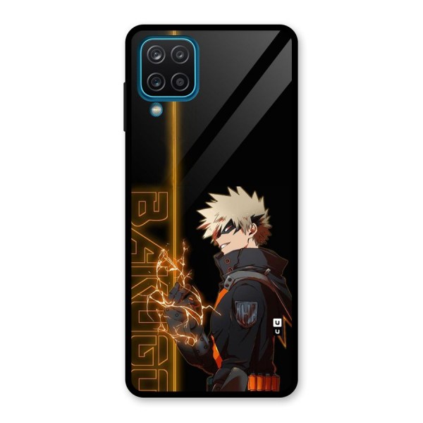 Young Bakugo Glass Back Case for Galaxy A12