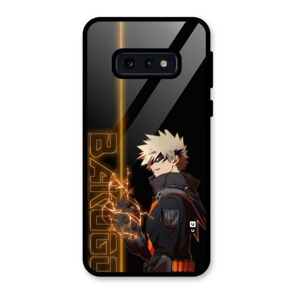 Young Bakugo Glass Back Case for Galaxy S10e