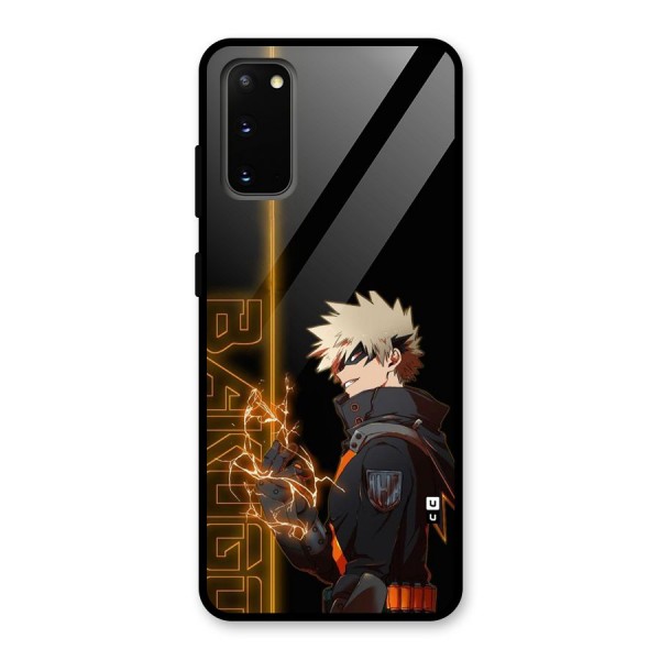Young Bakugo Glass Back Case for Galaxy S20