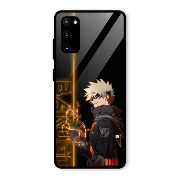 Young Bakugo Glass Back Case for Galaxy S20 FE