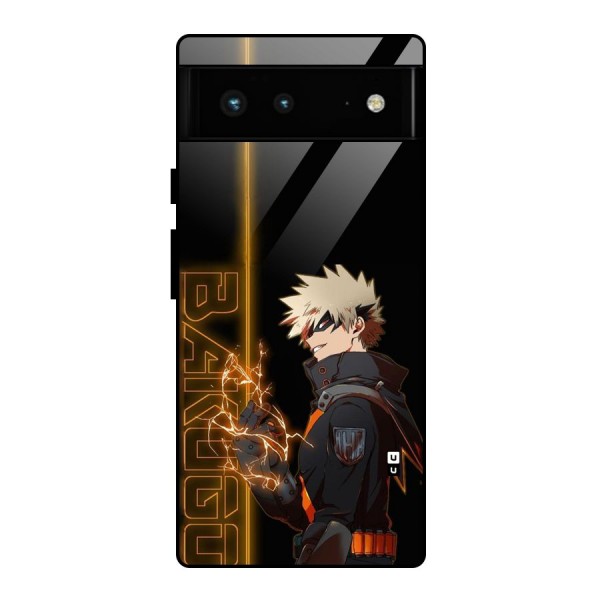 Young Bakugo Glass Back Case for Google Pixel 6