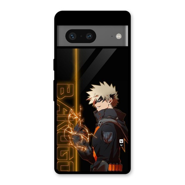 Young Bakugo Glass Back Case for Google Pixel 7