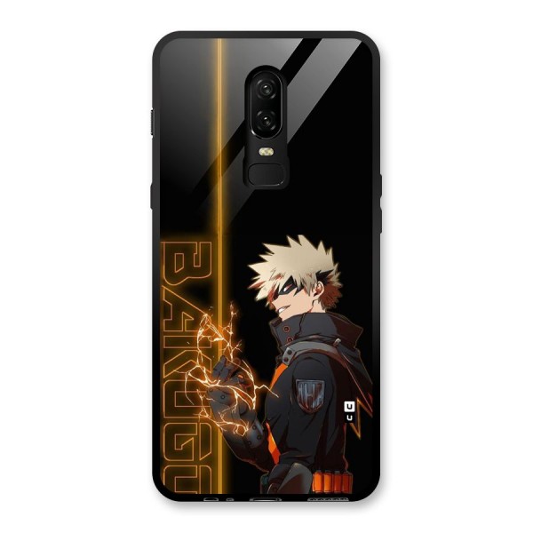 Young Bakugo Glass Back Case for OnePlus 6