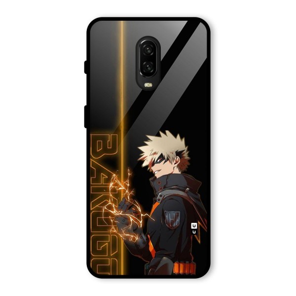 Young Bakugo Glass Back Case for OnePlus 6T