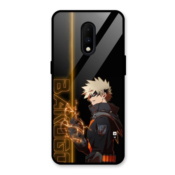 Young Bakugo Glass Back Case for OnePlus 7