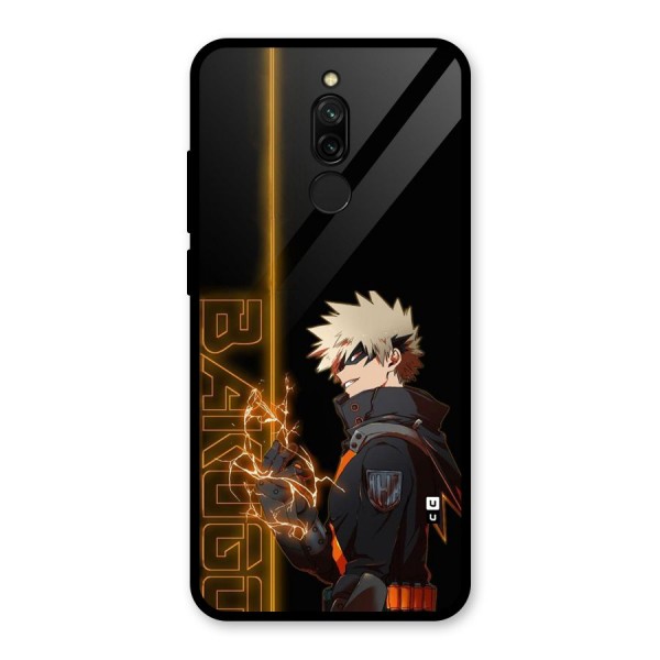 Young Bakugo Glass Back Case for Redmi 8