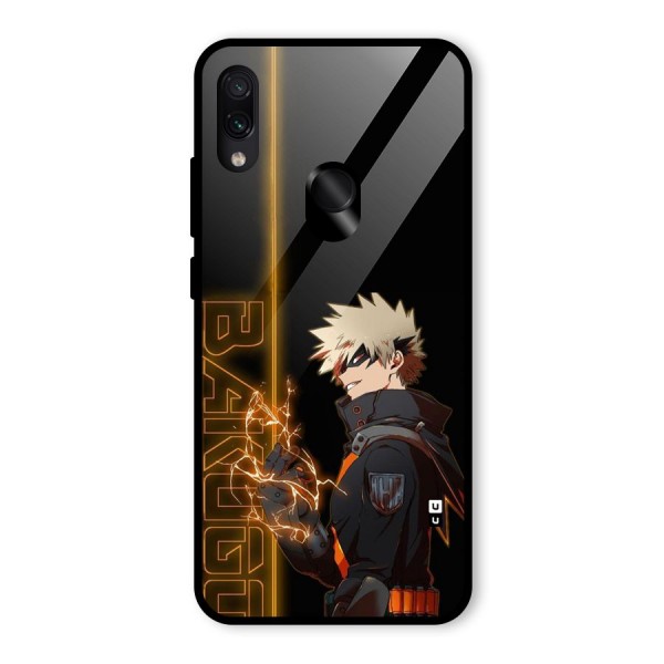 Young Bakugo Glass Back Case for Redmi Note 7