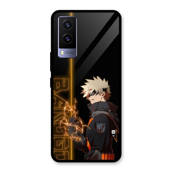Young Bakugo Glass Back Case for Vivo V21e 5G