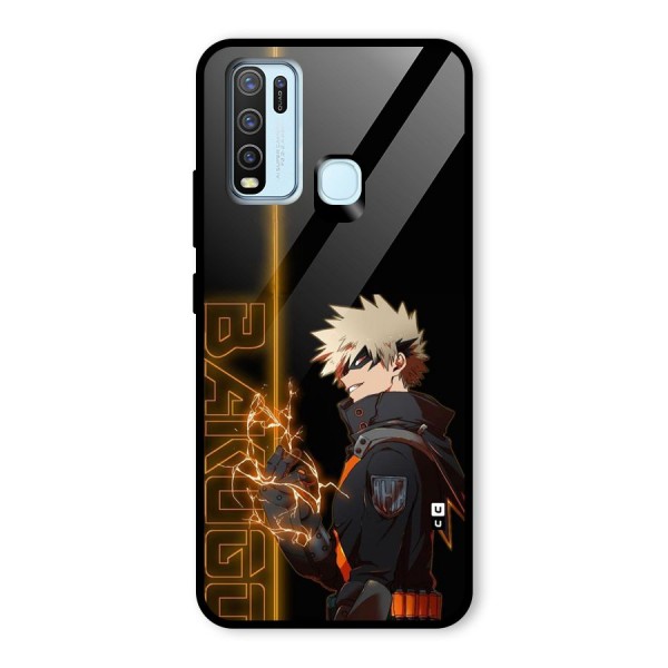 Young Bakugo Glass Back Case for Vivo Y30