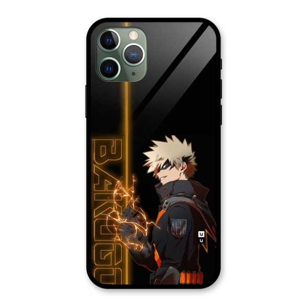 Young Bakugo Glass Back Case for iPhone 11 Pro