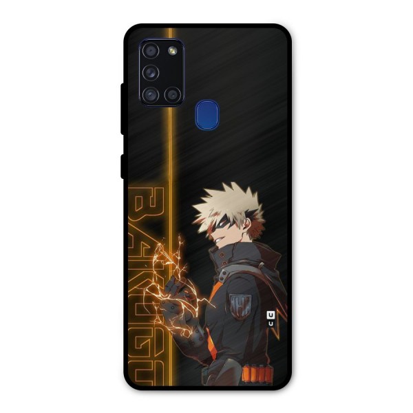 Young Bakugo Metal Back Case for Galaxy A21s