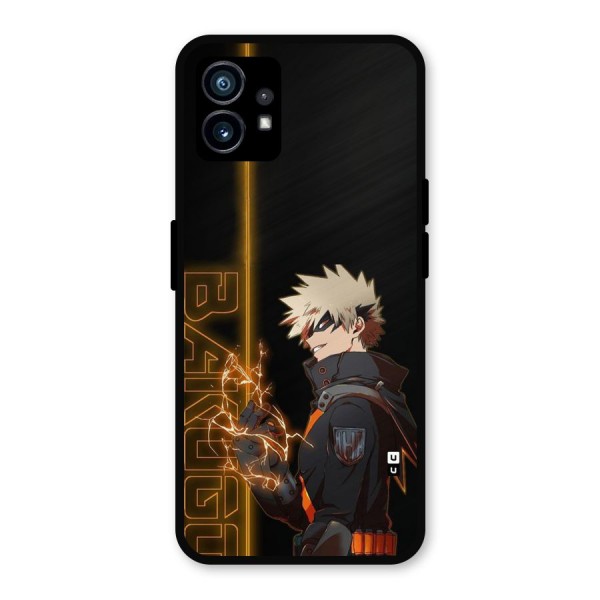 Young Bakugo Metal Back Case for Nothing Phone 1