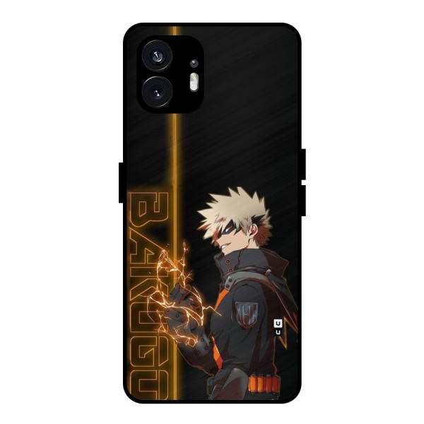 Young Bakugo Metal Back Case for Nothing Phone 2