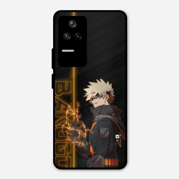 Young Bakugo Metal Back Case for Poco F4 5G