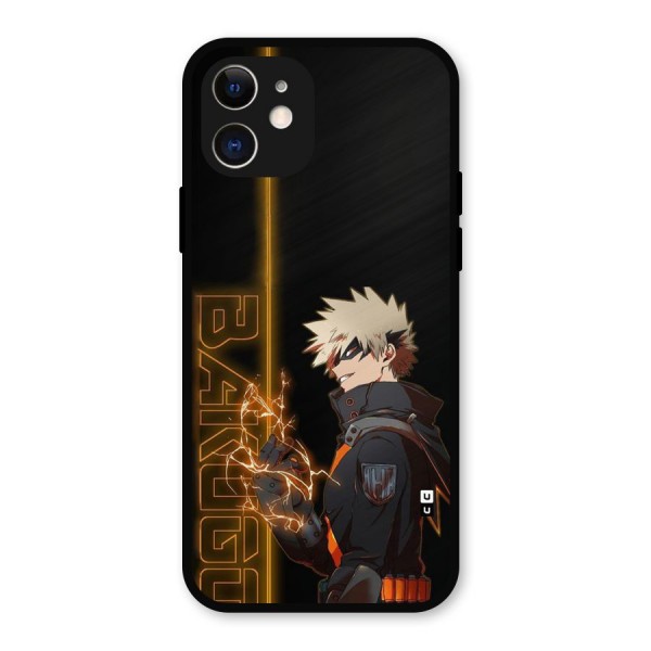 Young Bakugo Metal Back Case for iPhone 12