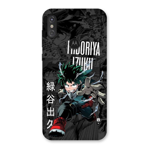 Young Midoriya Back Case for Motorola One Power