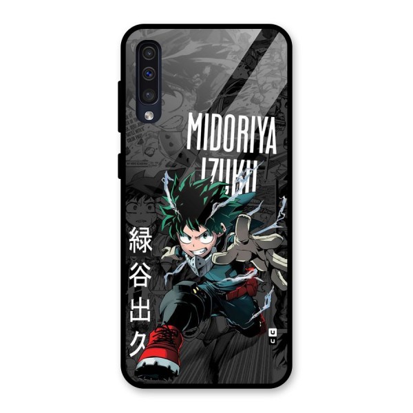 Young Midoriya Glass Back Case for Galaxy A30s