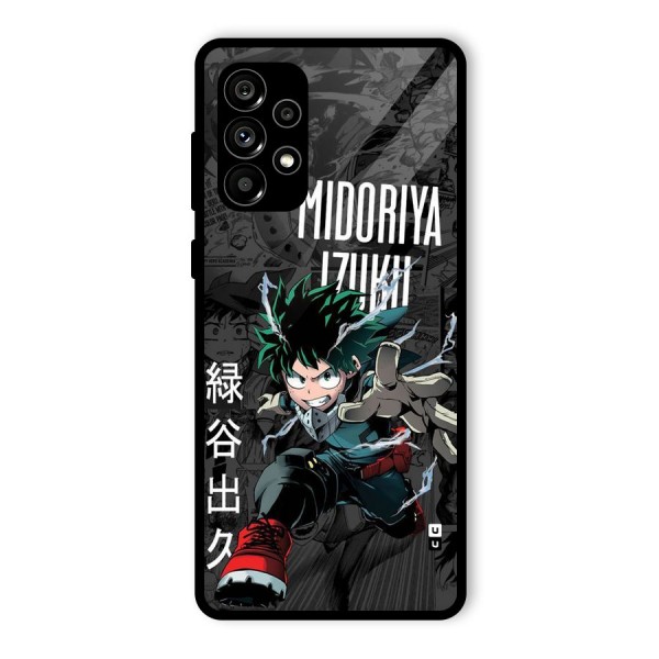 Young Midoriya Glass Back Case for Galaxy A73 5G