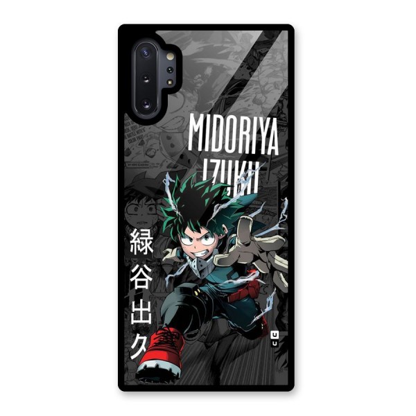 Young Midoriya Glass Back Case for Galaxy Note 10 Plus