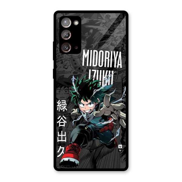 Young Midoriya Glass Back Case for Galaxy Note 20