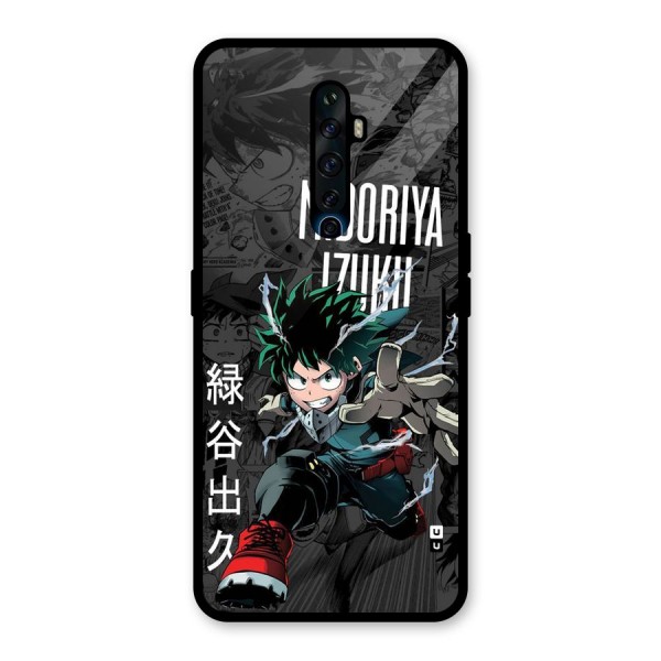 Young Midoriya Glass Back Case for Oppo Reno2 F