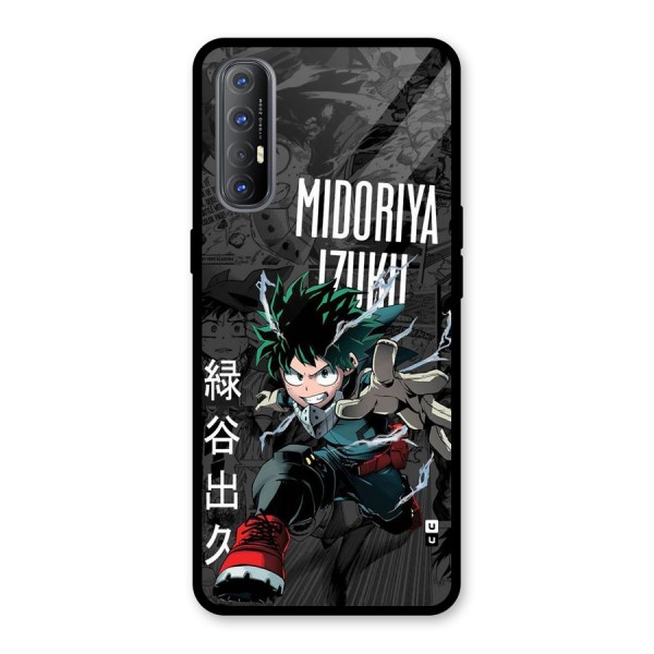 Young Midoriya Glass Back Case for Oppo Reno3 Pro