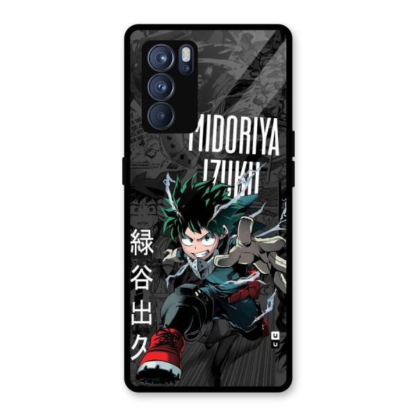 Young Midoriya Glass Back Case for Oppo Reno6 Pro 5G