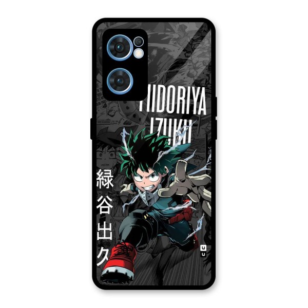 Young Midoriya Glass Back Case for Oppo Reno7 5G