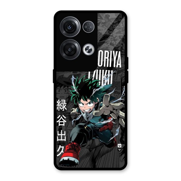 Young Midoriya Glass Back Case for Oppo Reno8 Pro 5G
