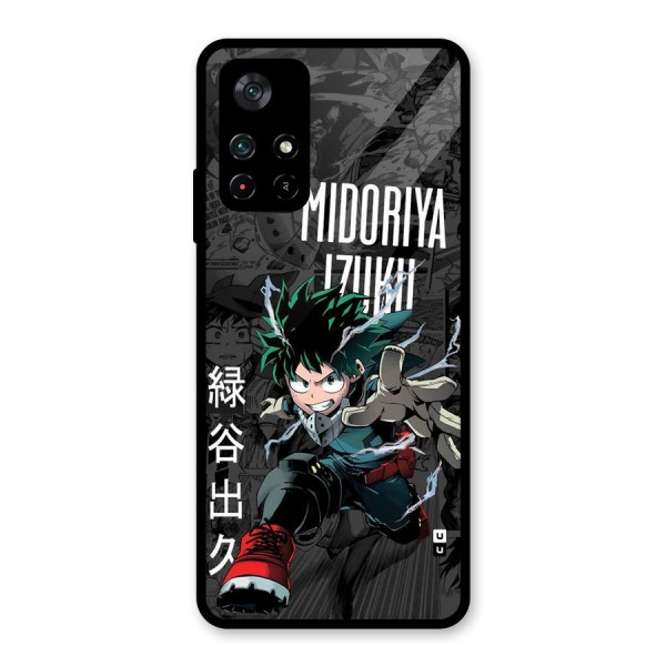 Young Midoriya Glass Back Case for Poco M4 Pro 5G