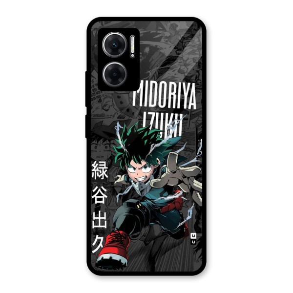Young Midoriya Glass Back Case for Redmi 11 Prime 5G