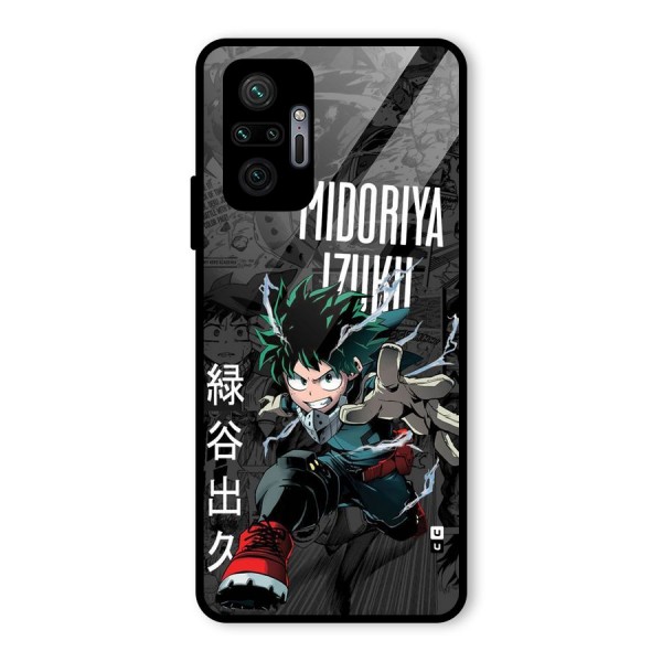 Young Midoriya Glass Back Case for Redmi Note 10 Pro Max