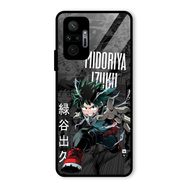 Young Midoriya Glass Back Case for Redmi Note 10 Pro Max