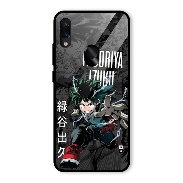Young Midoriya Glass Back Case for Redmi Note 7