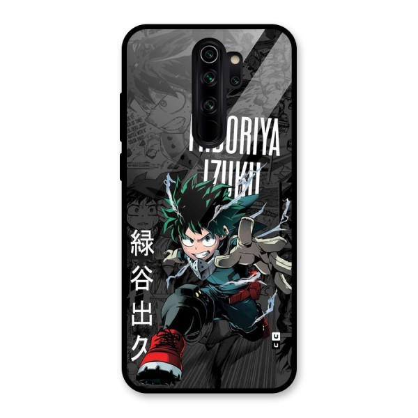 Young Midoriya Glass Back Case for Redmi Note 8 Pro