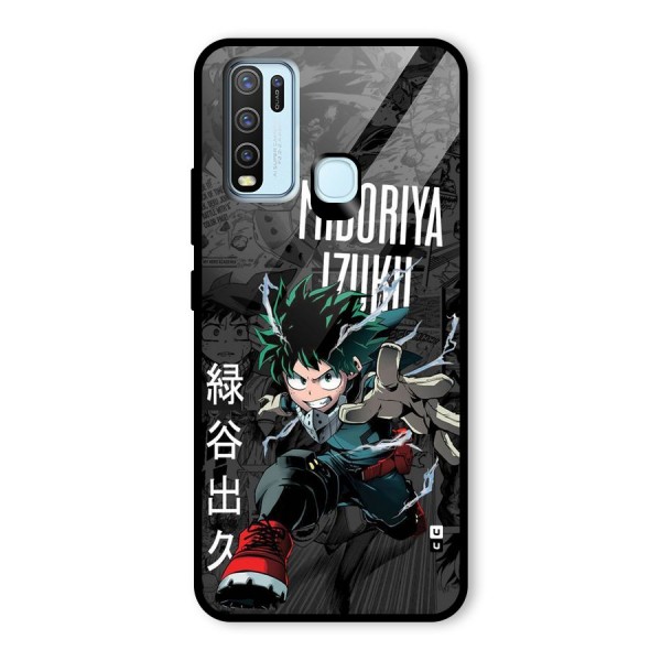 Young Midoriya Glass Back Case for Vivo Y30