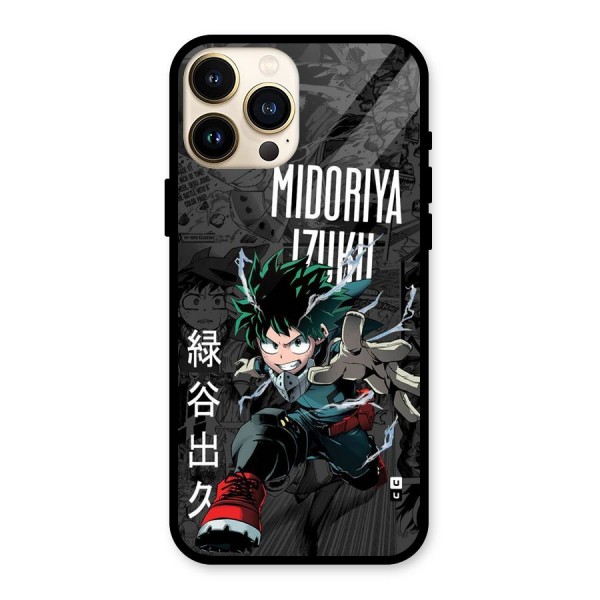 Young Midoriya Glass Back Case for iPhone 13 Pro Max