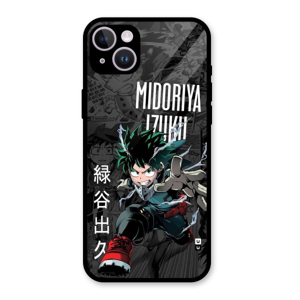 Young Midoriya Glass Back Case for iPhone 14 Plus