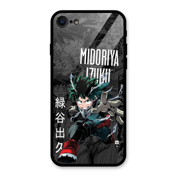 Young Midoriya Glass Back Case for iPhone 8