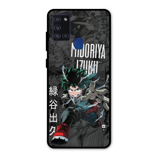 Young Midoriya Metal Back Case for Galaxy A21s