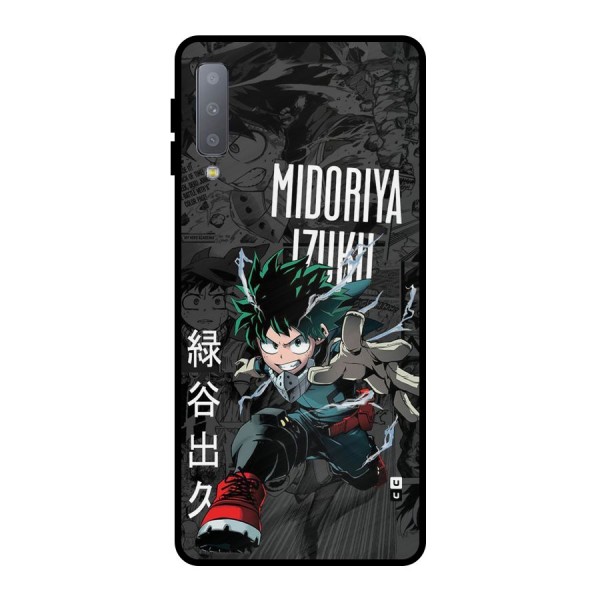 Young Midoriya Metal Back Case for Galaxy A7 (2018)