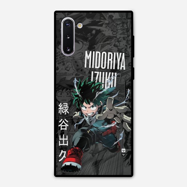 Young Midoriya Metal Back Case for Galaxy Note 10