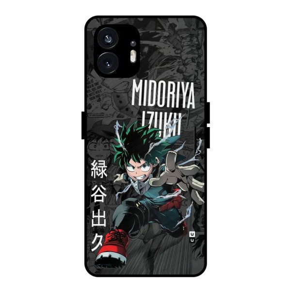 Young Midoriya Metal Back Case for Nothing Phone 2