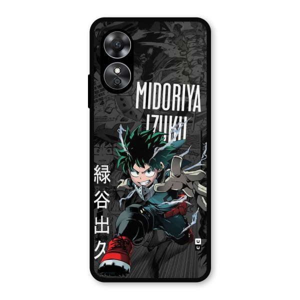 Young Midoriya Metal Back Case for Oppo A17